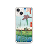 'Horikiri Iris Garden' by Hiroshige, 1857 - iPhone Case