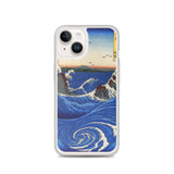 'Awa: Rough Seas At Naruto' by Hiroshige, 1855 - iPhone Case