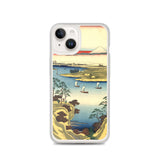 'The Tone River At Konodai' by Hiroshige, 1858 - iPhone Case