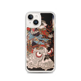 'Samurai Riding A Skull' by Yoshitoshi, 1864 - iPhone Case