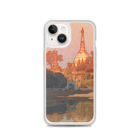 'The Golden Pagoda in Rangoon' by Yoshida Hiroshi, 1931 - iPhone Case