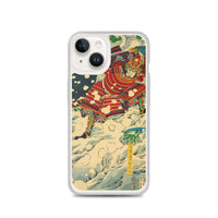 'Snow At Yoshino' by Yoshitoshi, 1867 - iPhone Case