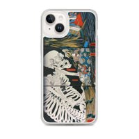 'Takiyasha the Witch and the Skeleton Spectre' (Combined Triptych) by Kuniyoshi, ca. 1844 - iPhone Case