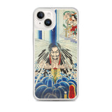 'Mongaku Shonin Under The Nachi Waterfall' by Kuniyoshi, 1860 - iPhone Case