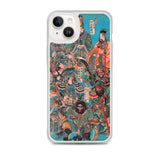 'One Hundred And Eight Heroes of the Shuihuzhuan' (Print 1) by Kuniyoshi, ca. 1830 - iPhone Case