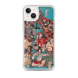 'One Hundred And Eight Heroes of the Shuihuzhuan' (Print 4) by Kuniyoshi, ca. 1830 - iPhone Case