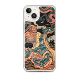 'The Sage Nagasaina Sonja Summoning A Dragon From A Bowl' by Kuniyoshi, 1836 - iPhone Case