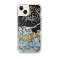 'Minamoto no Yorimitsu Is Attacked By A Demon Spider' by Kuniyoshi, ca. 1820 - iPhone Case