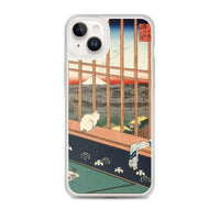 'Asakusa Ricefields and Torinomachi Festival' by Hiroshige, 1857 - iPhone Case