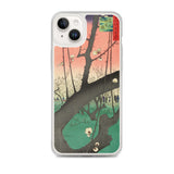 'The Plum Garden in Kameido' by Hiroshige, 1857 - iPhone Case