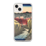 'Inume Pass in Kai Province' by Hiroshige, 1858 - iPhone Case