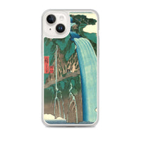 'Shimotsuke: Urami Waterfall on Mount Nikko' by Hiroshige, 1853 - iPhone Case