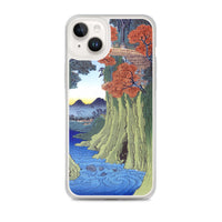 'Kai: Monkey Bridge' by Hiroshige, 1853 - iPhone Case