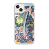 'Roben Waterfall at Mount Oyama in Sagami Province' by Hokusai, ca. 1832 - iPhone Case