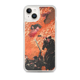 'Kamitsukeno Yatsunada Attacking Saohime's Castle' by Yoshitoshi, 1880 - iPhone Case