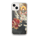 'Hojo Tokimasa Praying to the Sea Goddess' by Yoshitoshi, ca. 1885 - iPhone Case