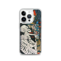 'Takiyasha the Witch and the Skeleton Spectre' (Combined Triptych) by Kuniyoshi, ca. 1844 - iPhone Case