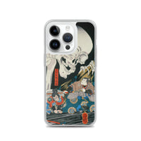 'Takiyasha the Witch and the Skeleton Spectre' (Middle Panel) by Kuniyoshi, ca. 1844 - iPhone Case