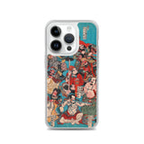 'One Hundred And Eight Heroes of the Shuihuzhuan' (Print 4) by Kuniyoshi, ca. 1830 - iPhone Case