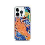 'Phoenix and Lobster' by Kuniyoshi, 1837 - iPhone Case