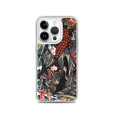 'Miyamoto Musashi Killing A Monster Bat' by Kuniyoshi, ca. 1830 - iPhone Case