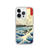 'The Sea at Satta, Suruga' Province' by Hiroshige, 1858 - iPhone Case