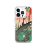 'The Plum Garden in Kameido' by Hiroshige, 1857 - iPhone Case