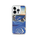 'Awa: Rough Seas At Naruto' by Hiroshige, 1855 - iPhone Case