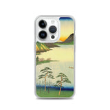 'Lake Suwa, Shinano Province' by Hiroshige, 1858 - iPhone Case