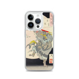 'The Monkey King and the Moon Rabbit' by Yoshitoshi, 1889 - iPhone Case