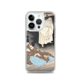 'Lord Teika at Sumiyoshi During the Full Moon' by Yoshitoshi, ca. 1885 - iPhone Case