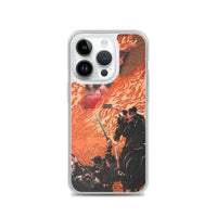 'Kamitsukeno Yatsunada Attacking Saohime's Castle' by Yoshitoshi, 1880 - iPhone Case