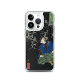 'Taro Mitsukuni Watching Skeletons Battle' by Yoshitoshi, 1865 - iPhone Case