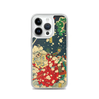 'Snow At Yoshino' (Left Panel) by Yoshitoshi, 1867 iPhone Cases