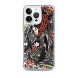 'Miyamoto Musashi Killing A Monster Bat' by Kuniyoshi, ca. 1830 - iPhone Case