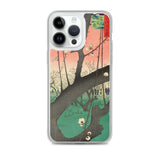 'The Plum Garden in Kameido' by Hiroshige, 1857 - iPhone Case