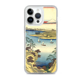 'The Tone River At Konodai' by Hiroshige, 1858 - iPhone Case