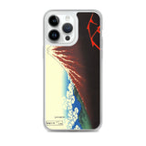 'Storm Beneath the Summit' by Hokusai, ca. 1830 - iPhone Case