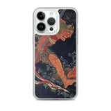 'Kobo Daishi Wards Off A Demon By Reciting The Tantra' by Hokusai, ca. 1840s - iPhone Case