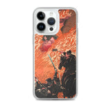 'Kamitsukeno Yatsunada Attacking Saohime's Castle' by Yoshitoshi, 1880 - iPhone Case