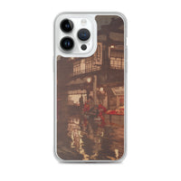 'Kagurazaka Street After A Night Rain' by Yoshida Hiroshi, 1929 - iPhone Case