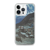 'The Matterhorn At Night' by Yoshida Hiroshi, 1925 - iPhone Case