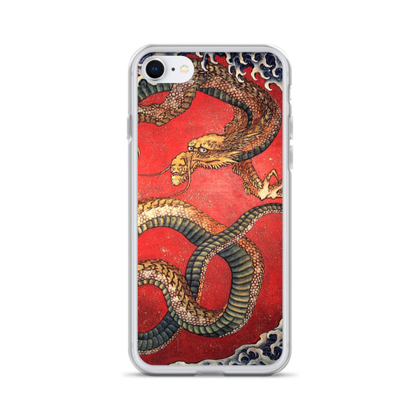 'Dragon' by Hokusai, ca. 1844 - iPhone Case