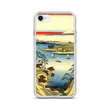 'The Tone River At Konodai' by Hiroshige, 1858 - iPhone Case