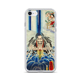 'Mongaku Shonin Under The Nachi Waterfall' by Kuniyoshi, 1860 - iPhone Case