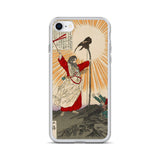 'Emperor Jimmu and the Yata Crow' by Yoshitoshi, 1880 - iPhone Case