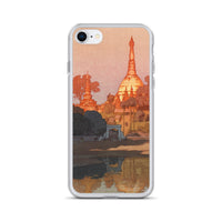 'The Golden Pagoda in Rangoon' by Yoshida Hiroshi, 1931 - iPhone Case