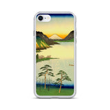 'Lake Suwa, Shinano Province' by Hiroshige, 1858 - iPhone Case