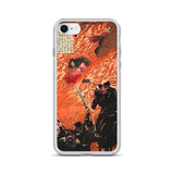 'Kamitsukeno Yatsunada Attacking Saohime's Castle' by Yoshitoshi, 1880 - iPhone Case