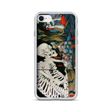 'Takiyasha the Witch and the Skeleton Spectre' (Combined Triptych) by Kuniyoshi, ca. 1844 - iPhone Case